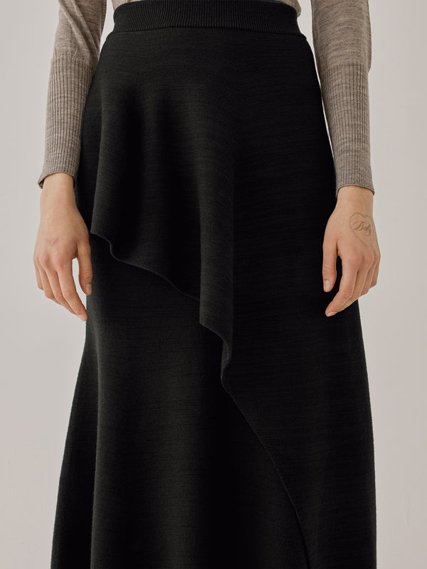 Carola WG knit panel SK BK