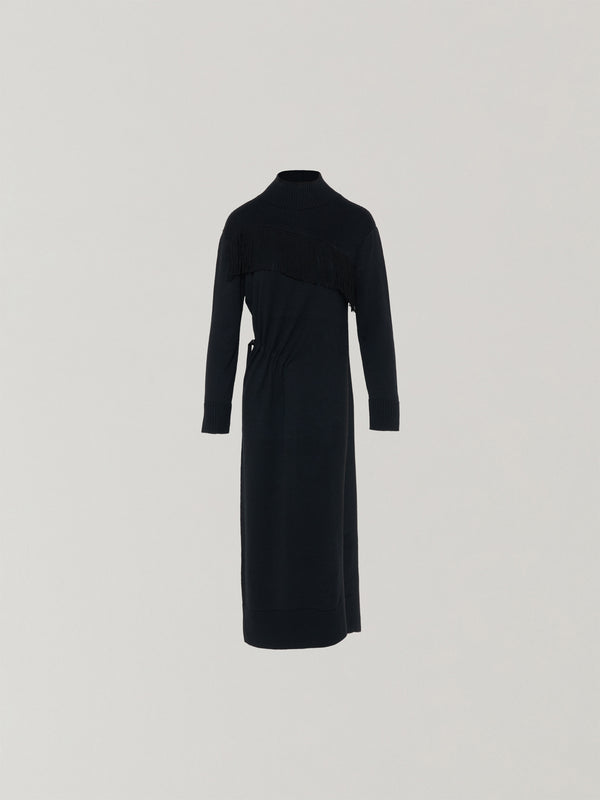 Ingela long knit pullover BK