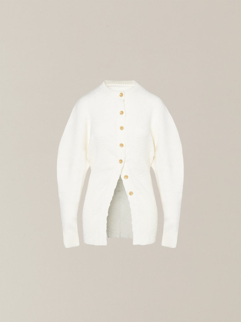 Greer crew neck knit cardigan WH