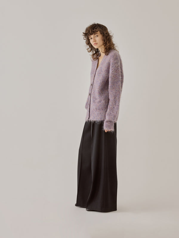 Lies shaggy knit cardigan PU