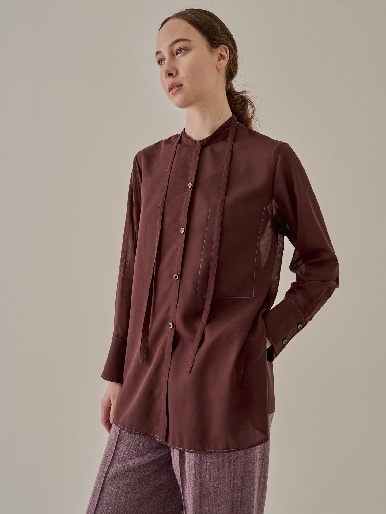 Marika sheer shirt BR