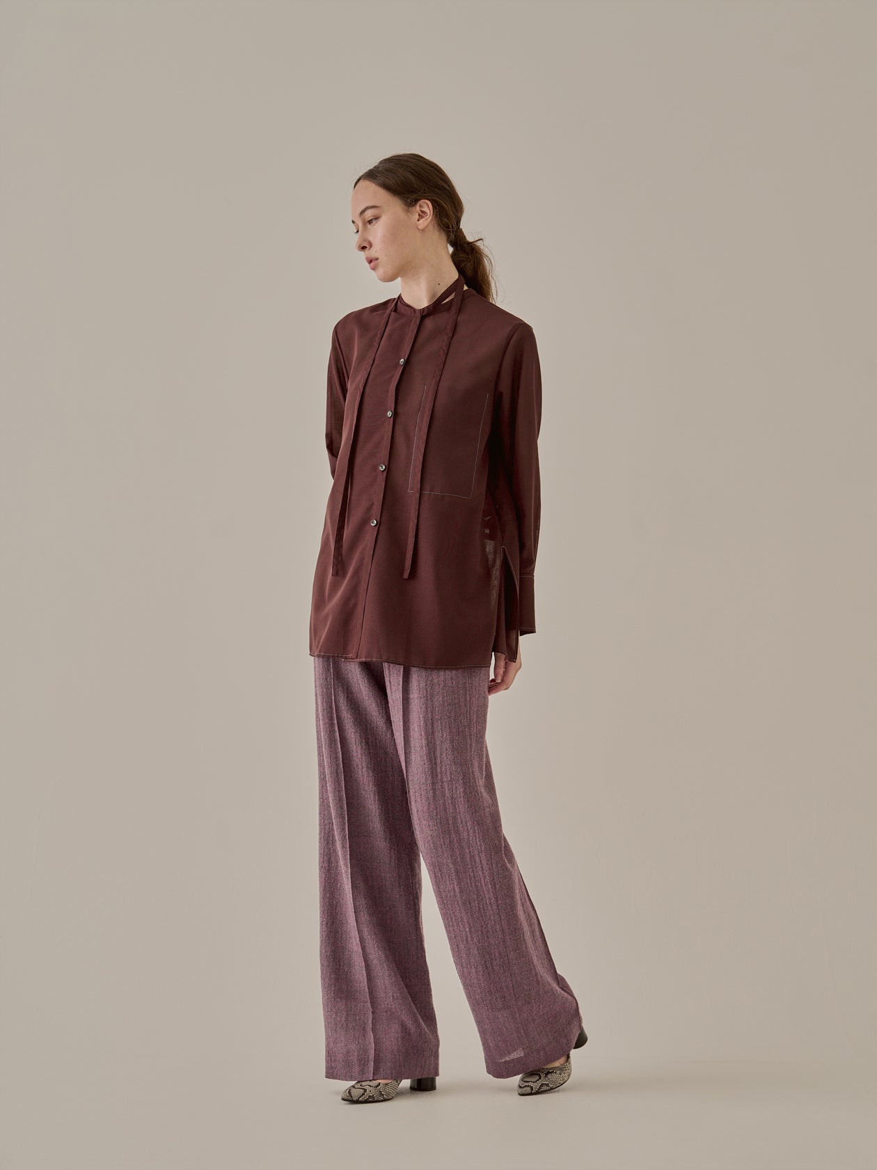 Marika sheer shirt BR