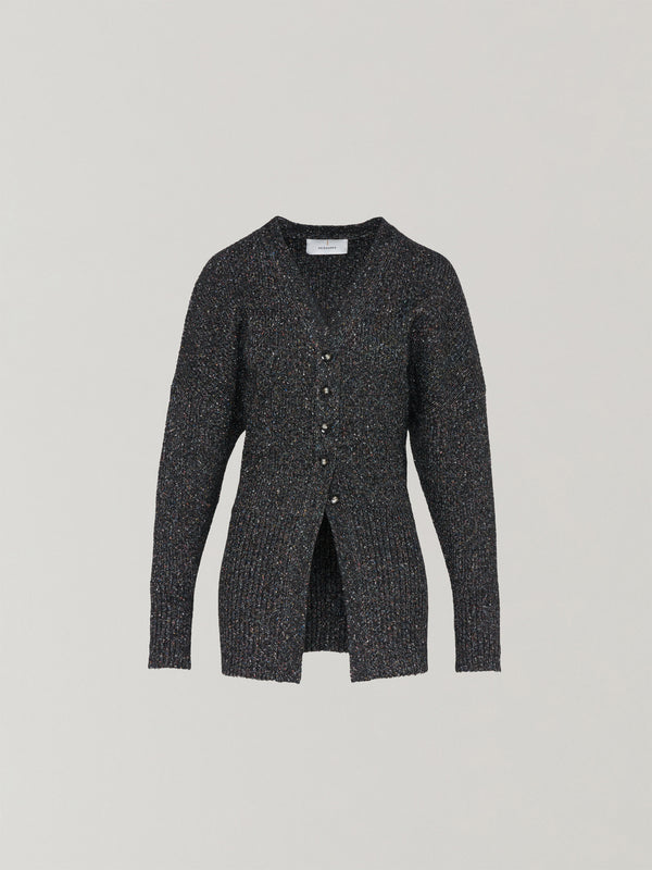 Greer melange knit cardigan BK