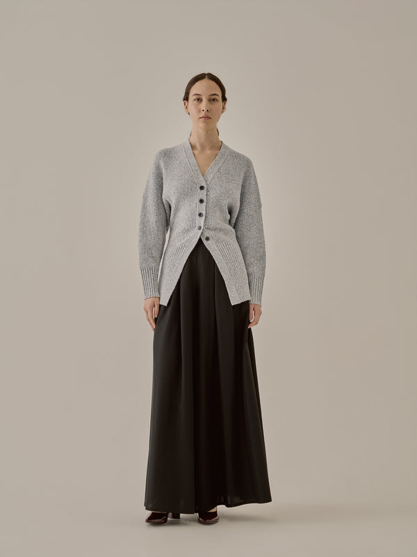 Greer melange knit cardigan GY
