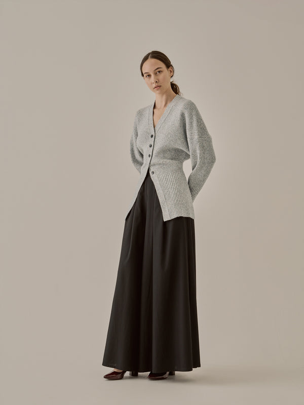 Greer melange knit cardigan GY