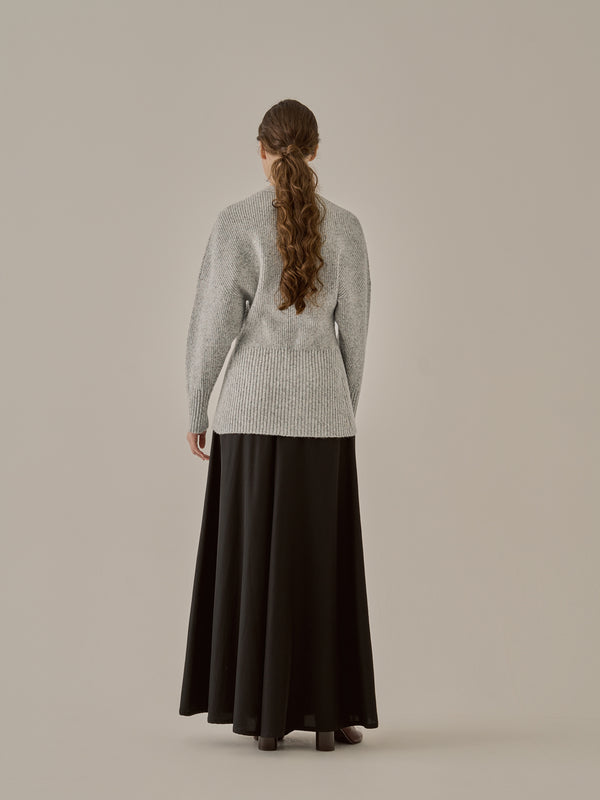 Greer melange knit cardigan GY