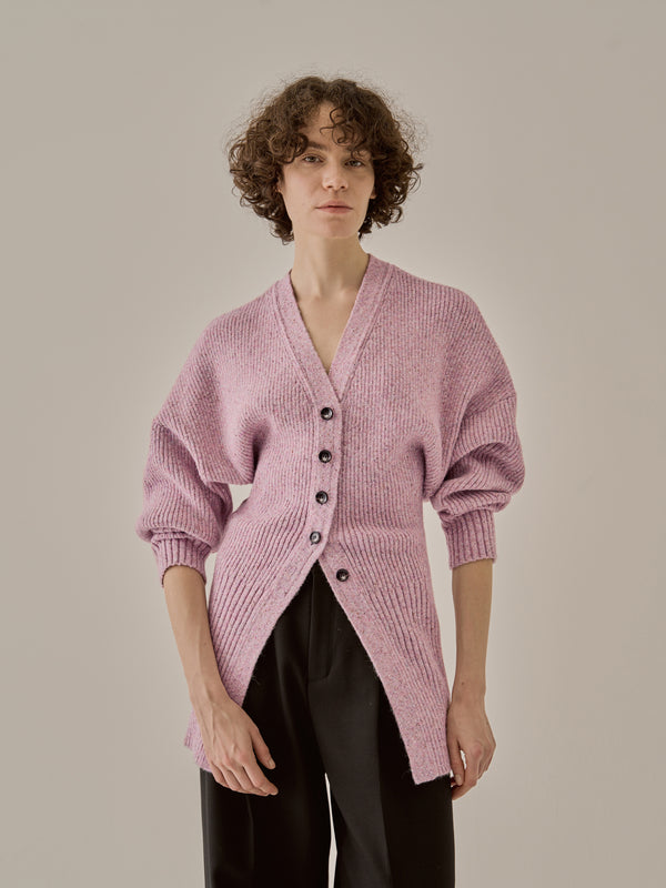 Greer melange knit cardigan PK