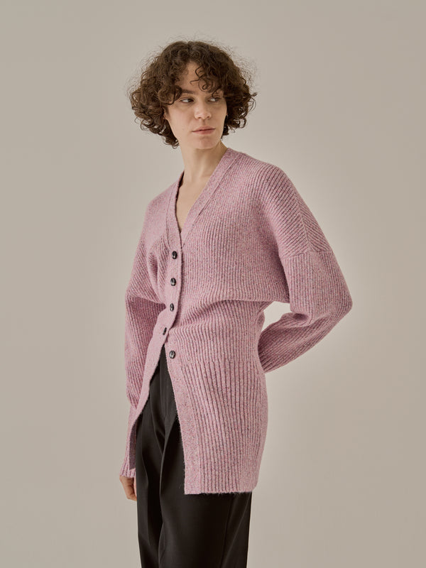 Greer melange knit cardigan PK