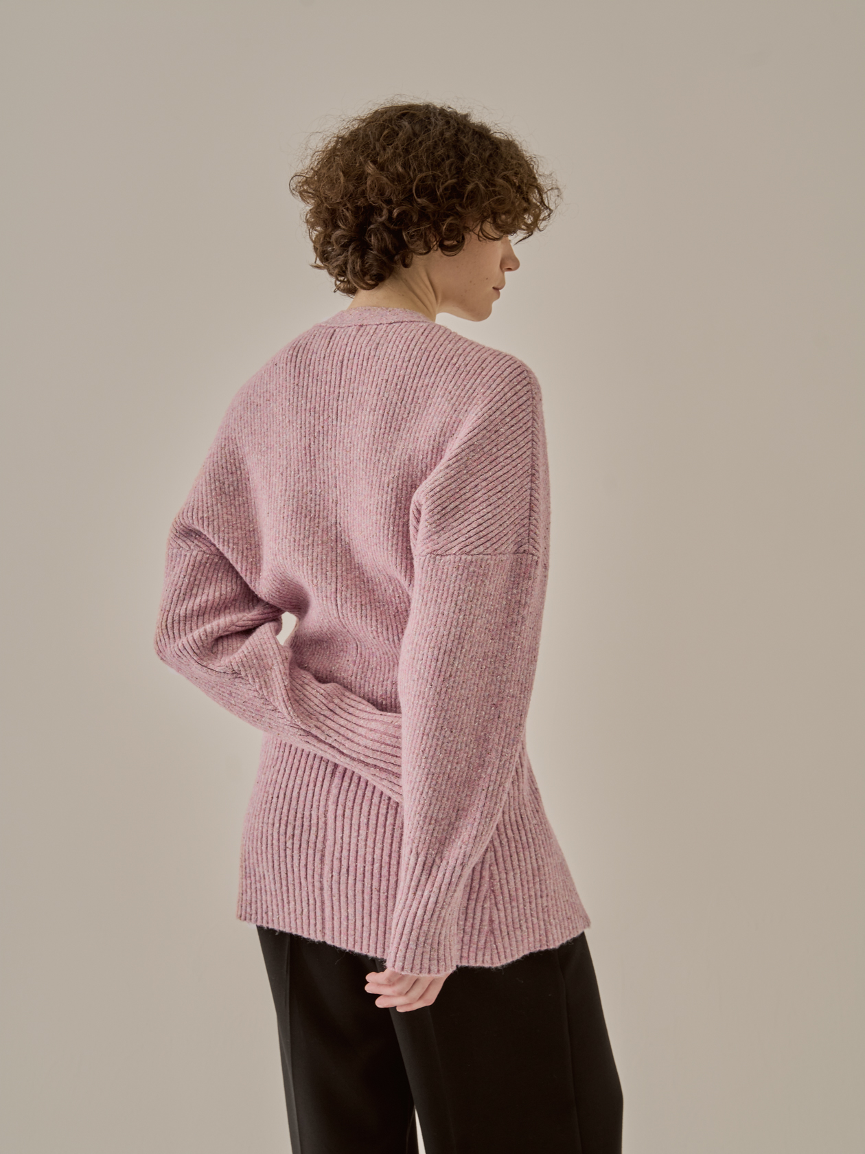 Greer melange knit cardigan PK