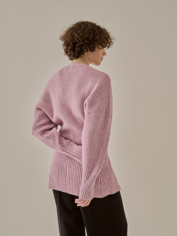 Greer melange knit cardigan PK