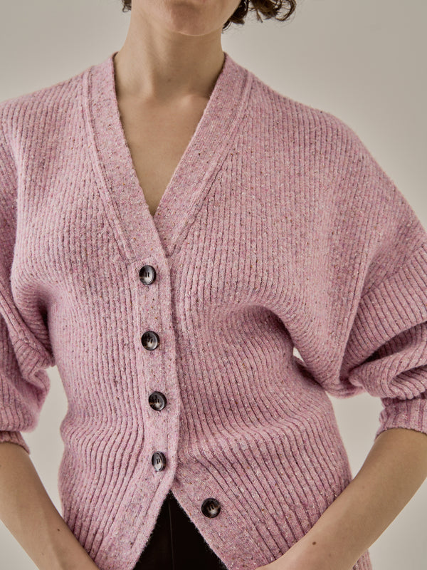 Greer melange knit cardigan PK