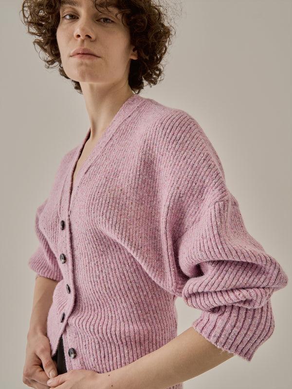 Greer melange knit cardigan PK