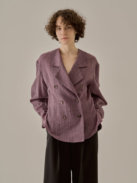 AKIRANAKA 2024SS Consuelo shirt パープル Akiranaka Schein Shirt, Black – Kick Pleat