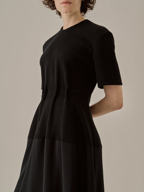 Jodie combi tex jersey dress BK
