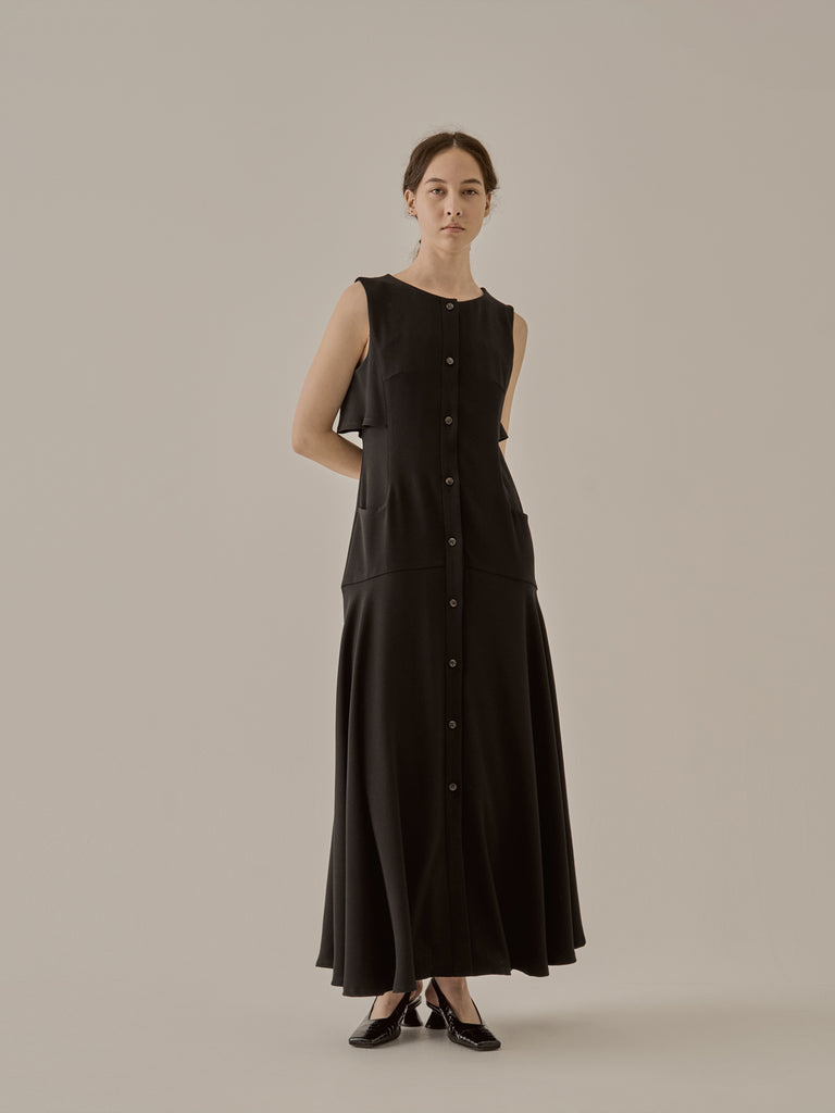 Stiina back cape dress BK