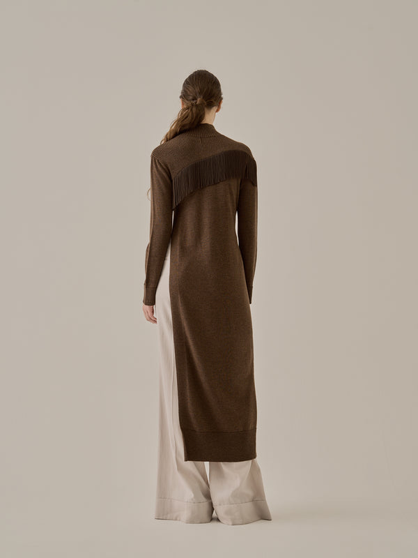 Ingela long knit pullover BR