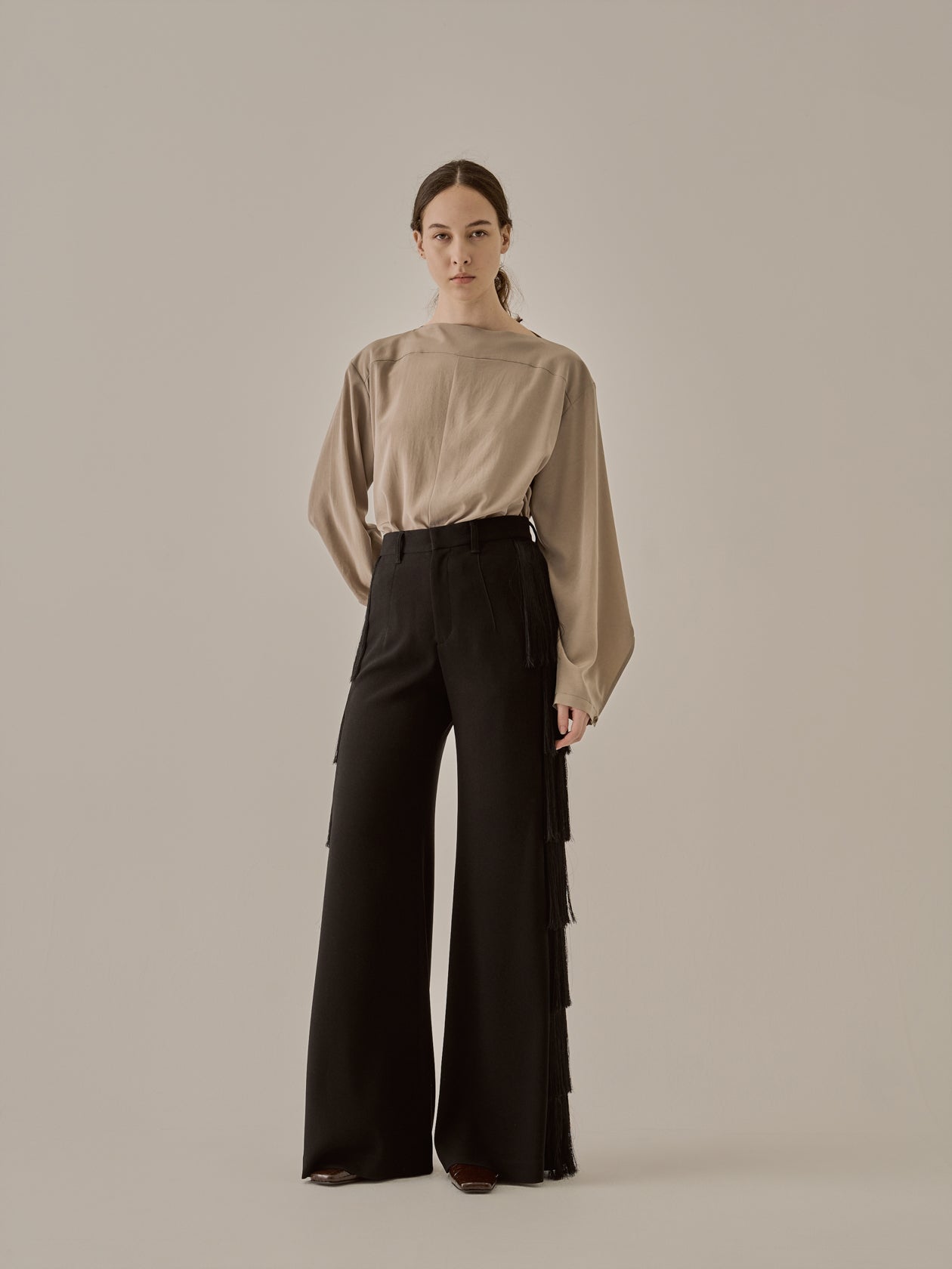 Nichola fringe pants BK