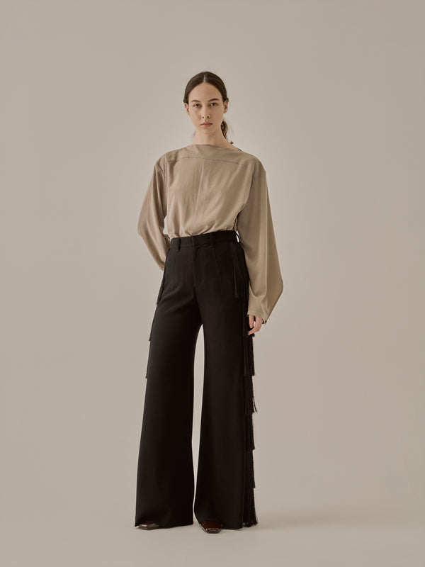 Nichola fringe pants BK