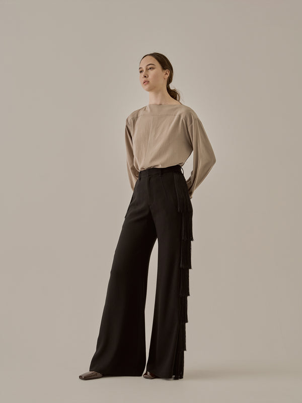 Nichola fringe pants BK