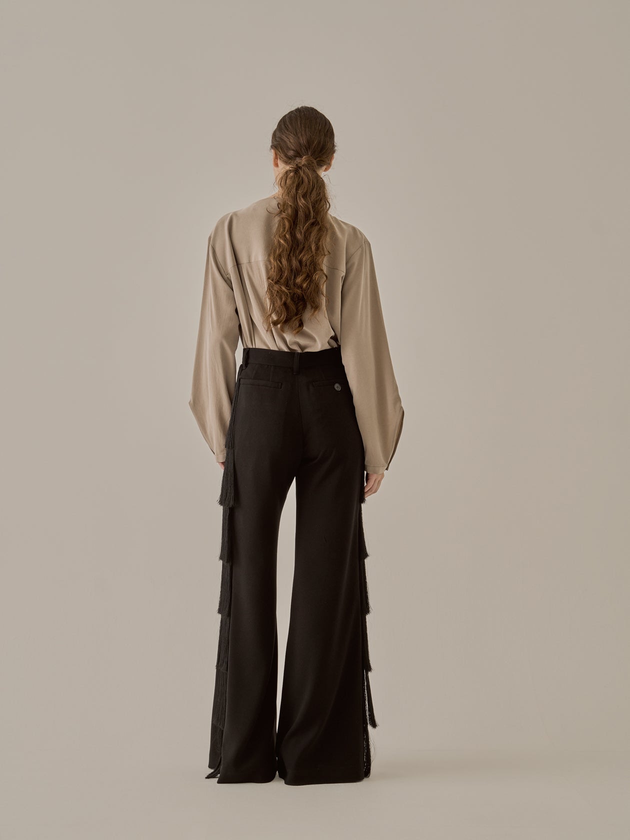 Nichola fringe pants BK