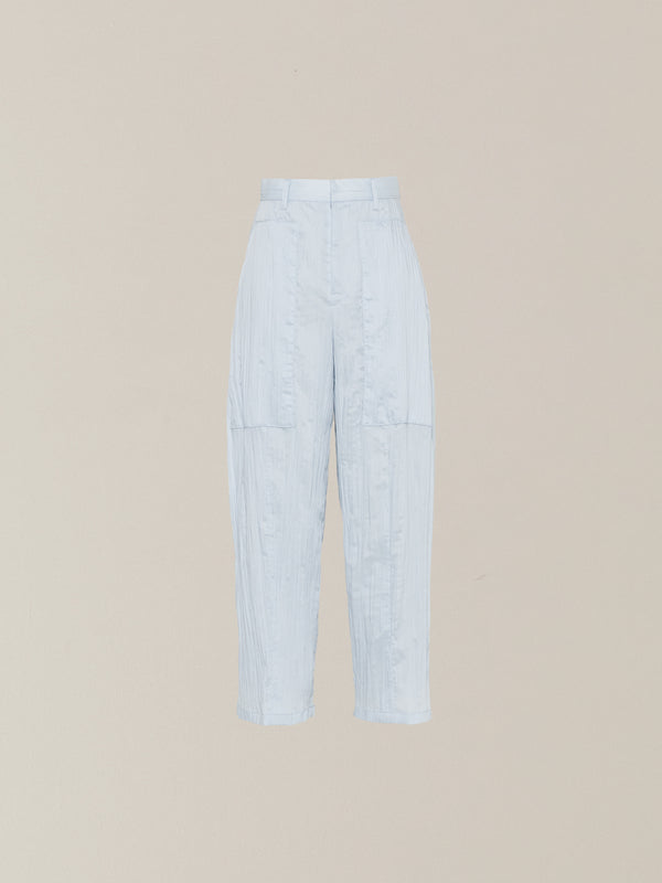Sivi wrinkle barrel pants BL