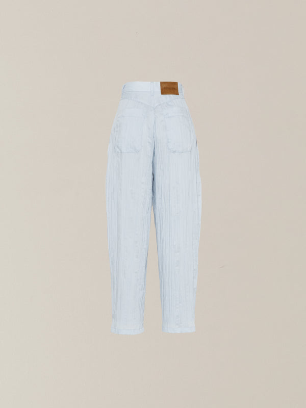 Sivi wrinkle barrel pants BL