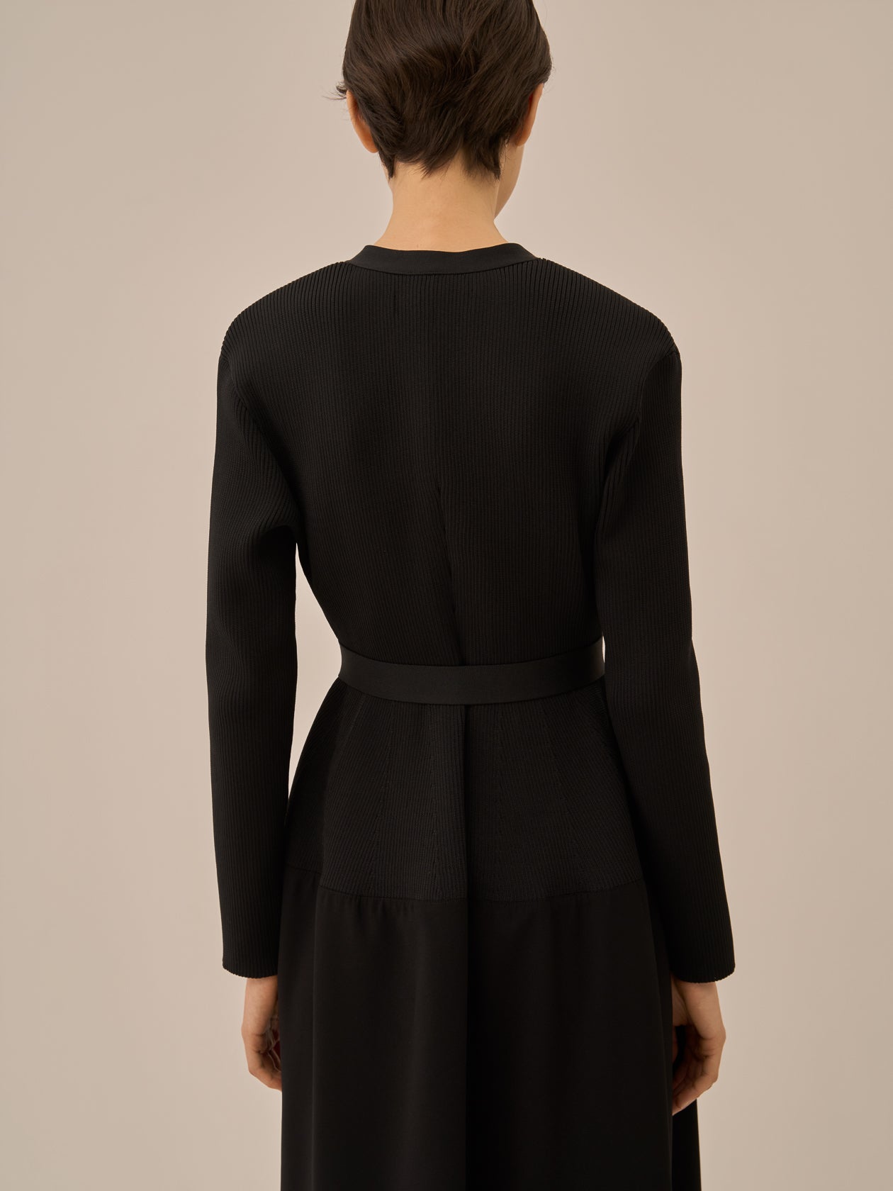 Jessica combi tex knit dress BK