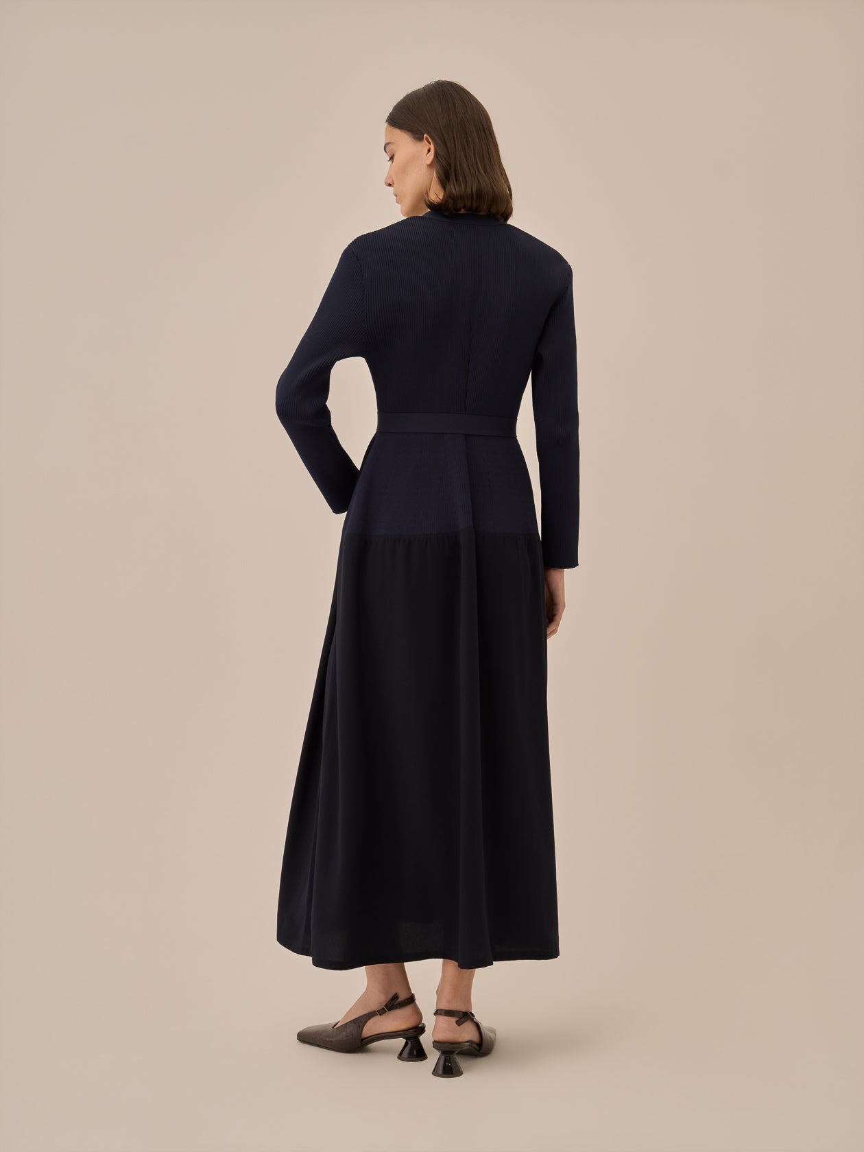 Jessica combi tex knit dress NV