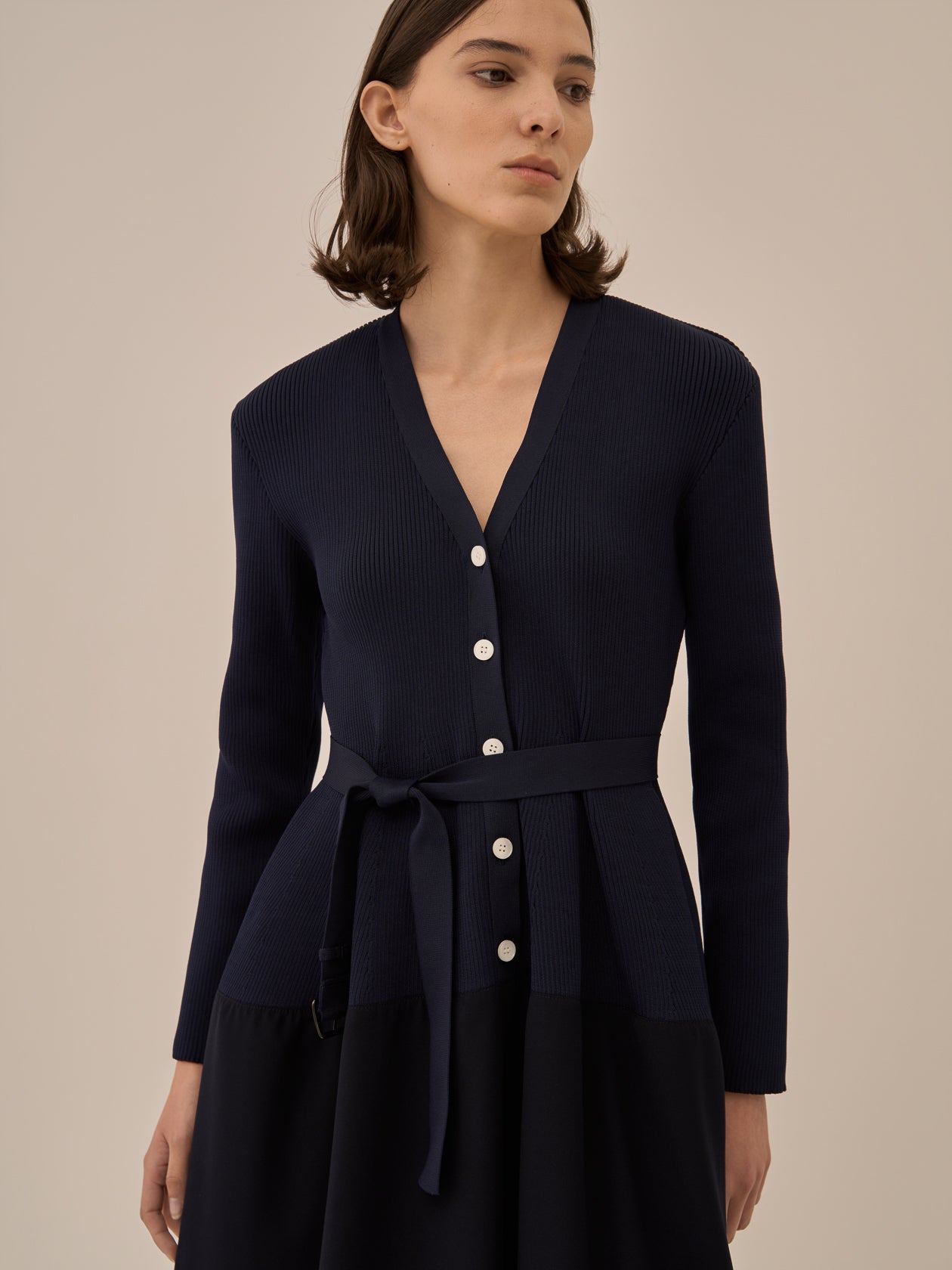 Jessica combi tex knit dress NV