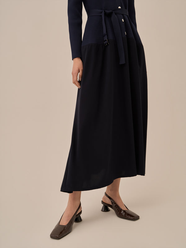 Jessica combi tex knit dress NV