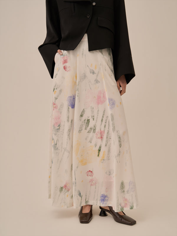 Sabi flare skirt WH