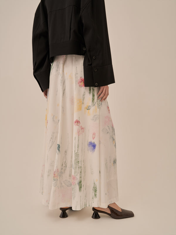 Sabi flare skirt WH