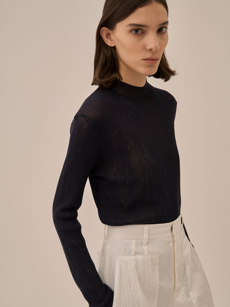 Basilia sequins knit pullover NV