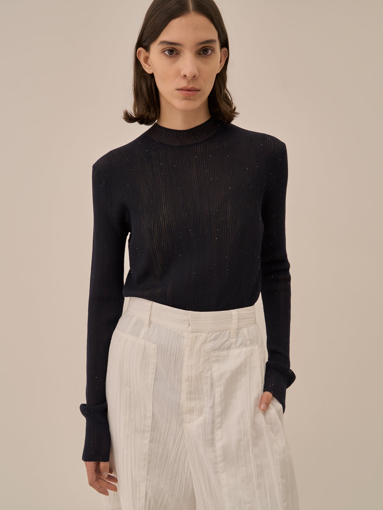 Basilia sequins knit pullover NV
