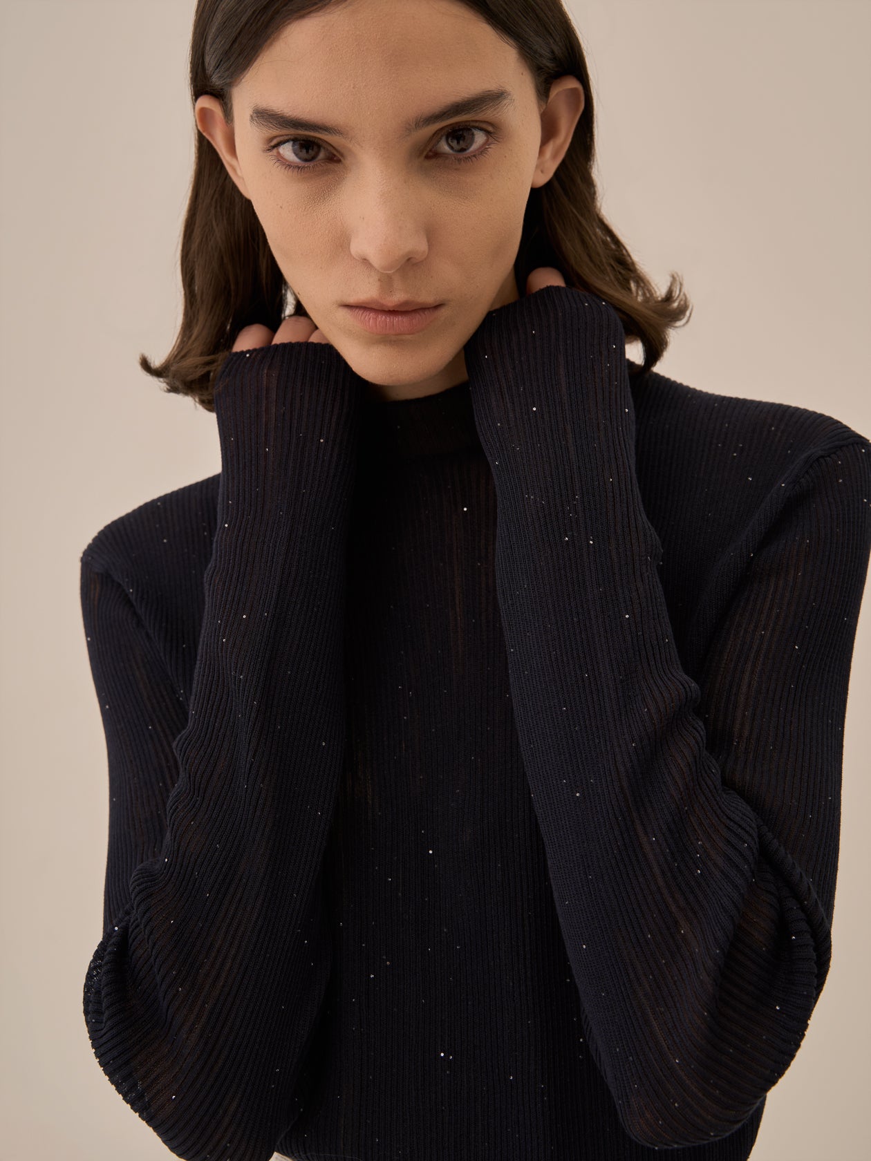 Basilia sequins knit pullover NV
