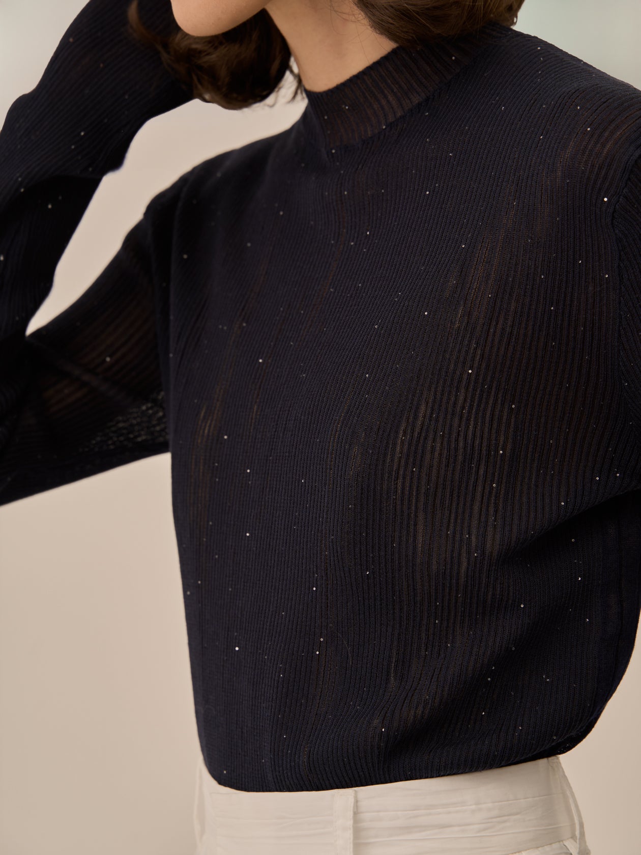 Basilia sequins knit pullover NV