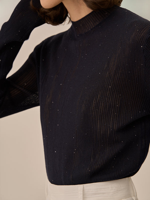 Basilia sequins knit pullover NV