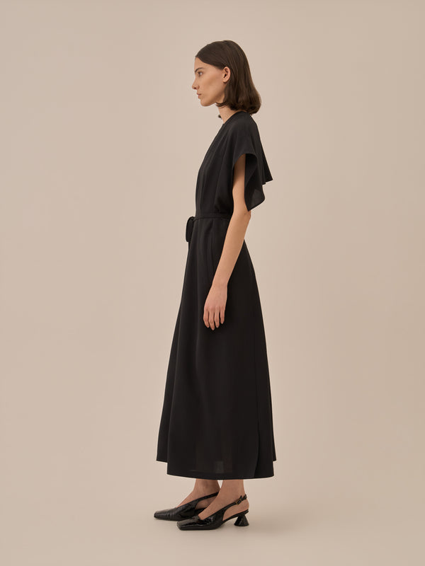 Selina back cape dress BK