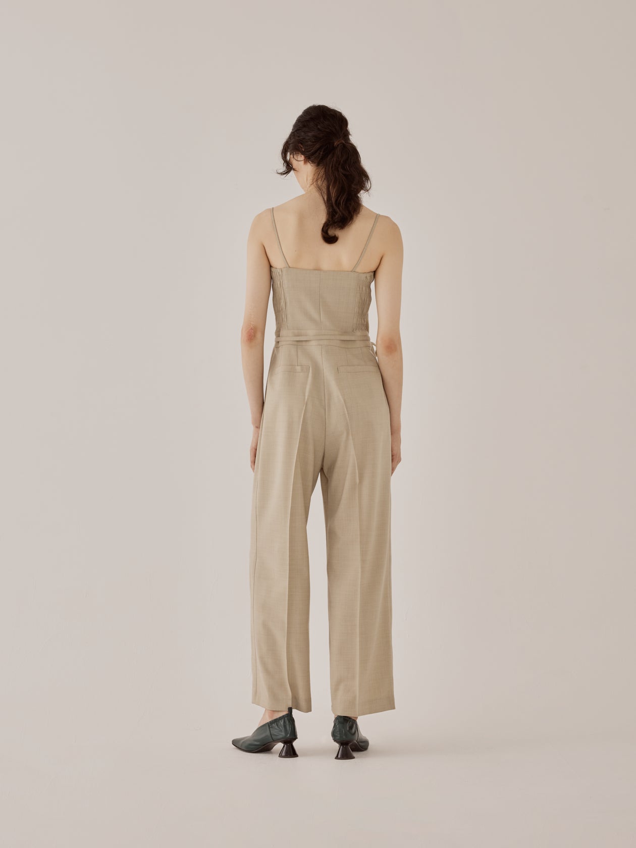 Reine slip jumpsuit BK | AKIRANAKA ONLINESTORE