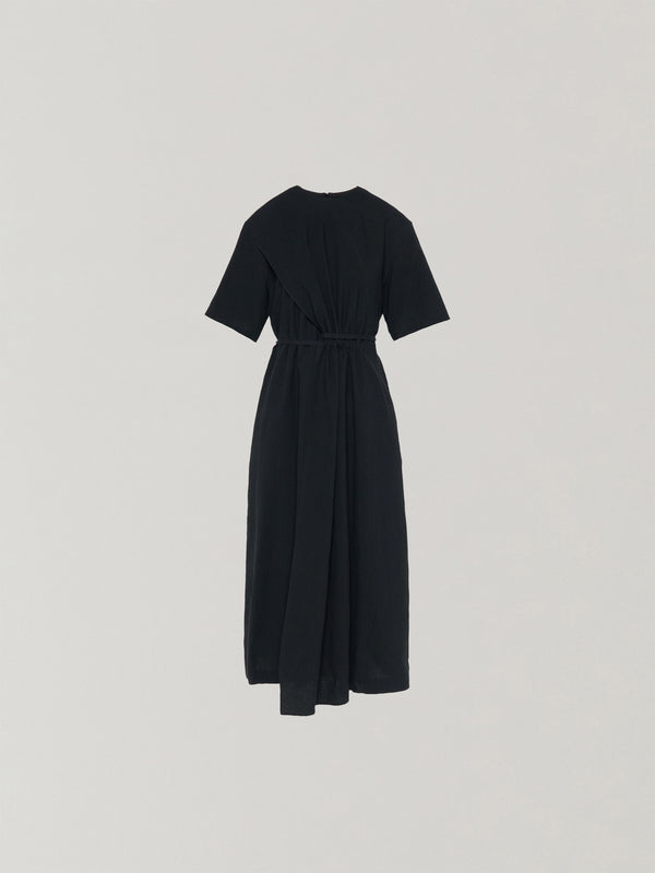 Emelie gathered panel dress BK