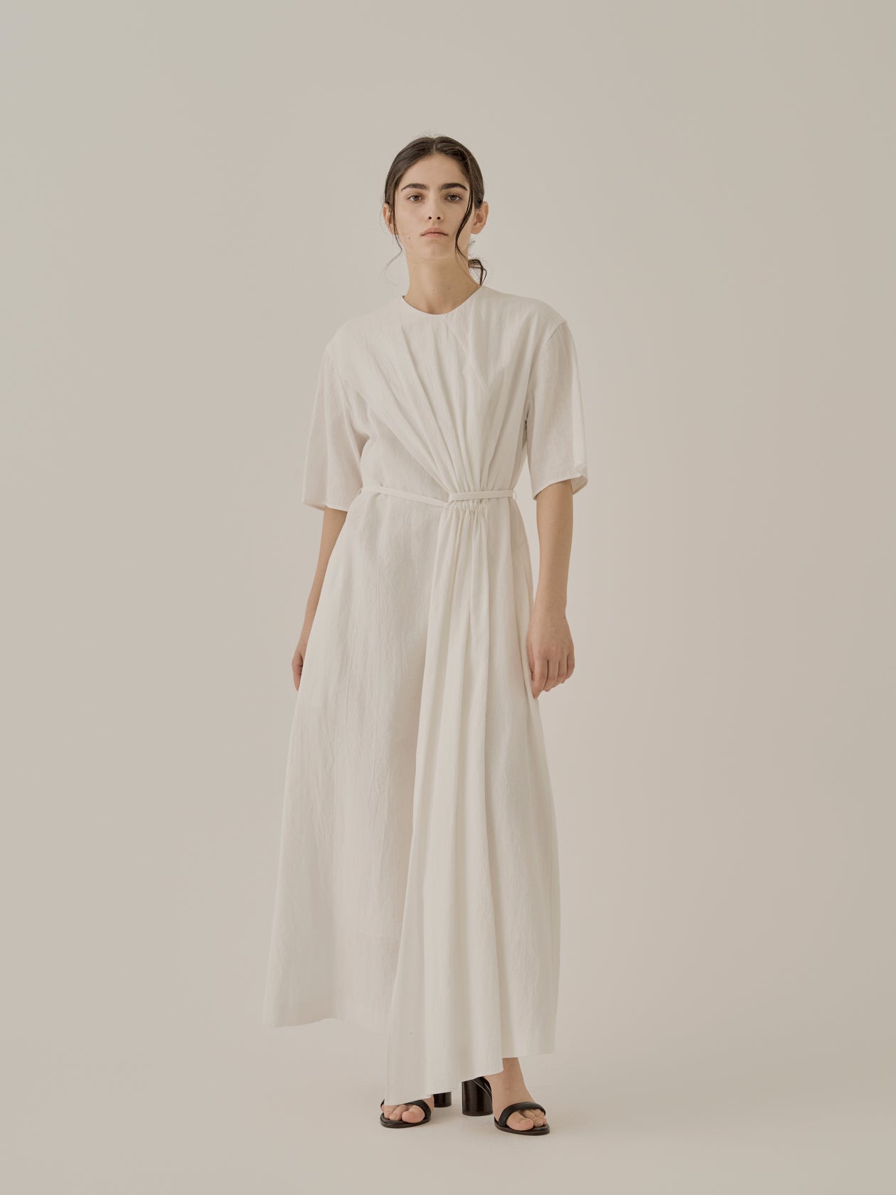 Emelie gathered panel dress OW