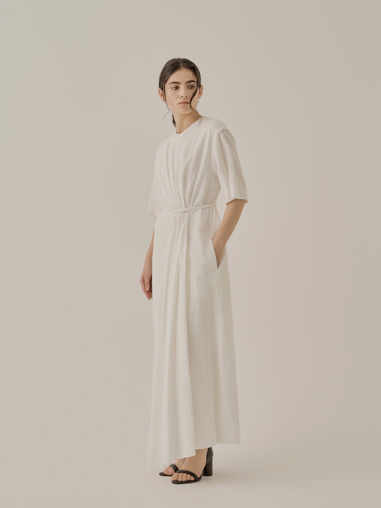 Emelie gathered panel dress OW