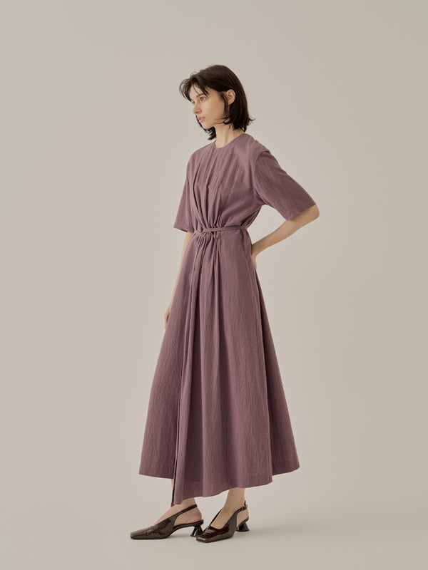 Emelie gathered panel dress PU