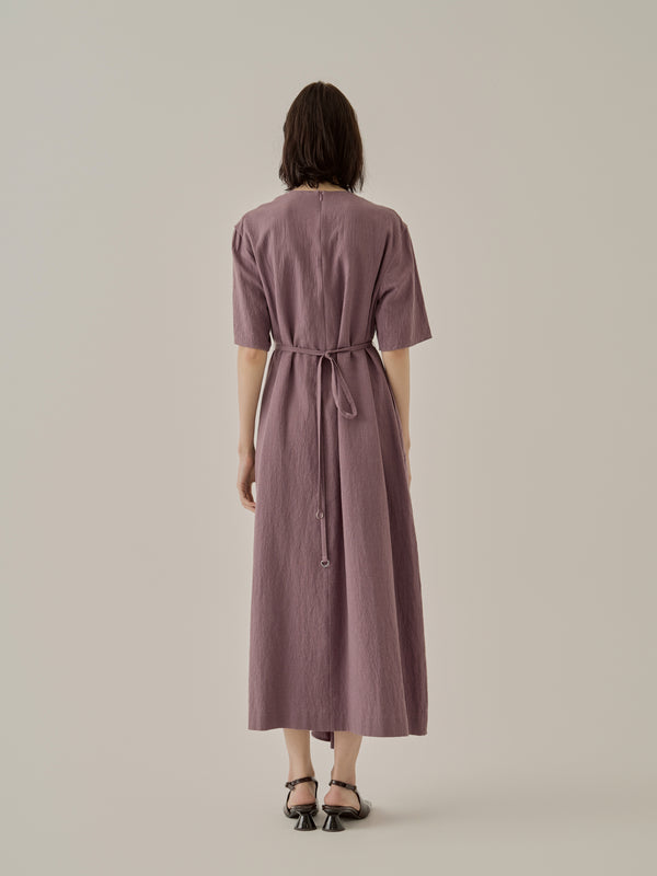 Emelie gathered panel dress PU