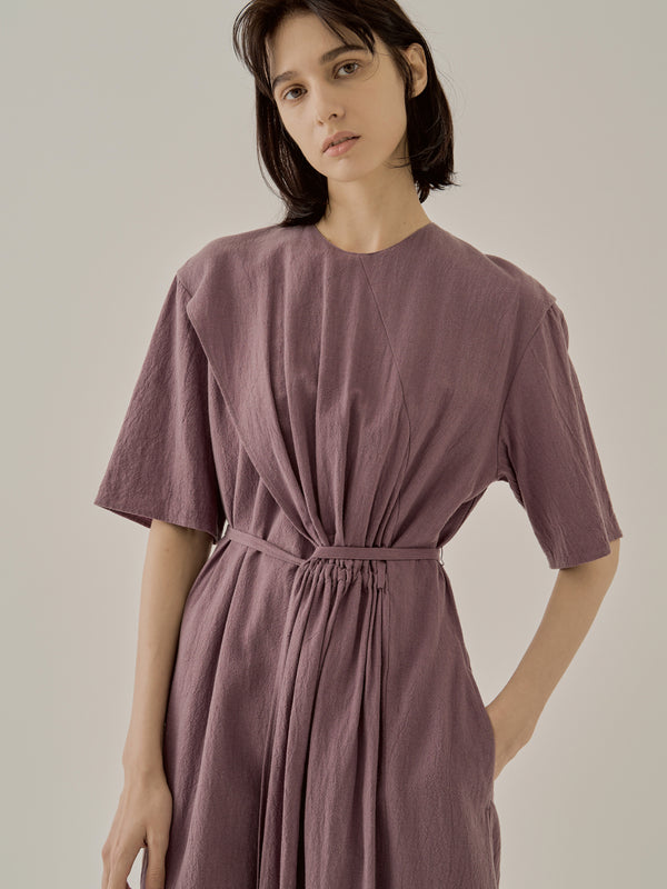 Emelie gathered panel dress PU