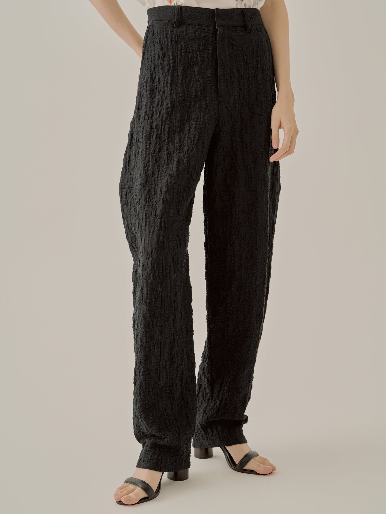 アキラナカパンツ Saskia panel pants BK | AKIRANAKA ONLINESTORE