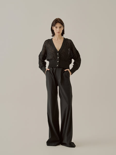 admanceフレアパンツ admance】美脚フレアパンツRib Tight Flare Pants - メルカリ