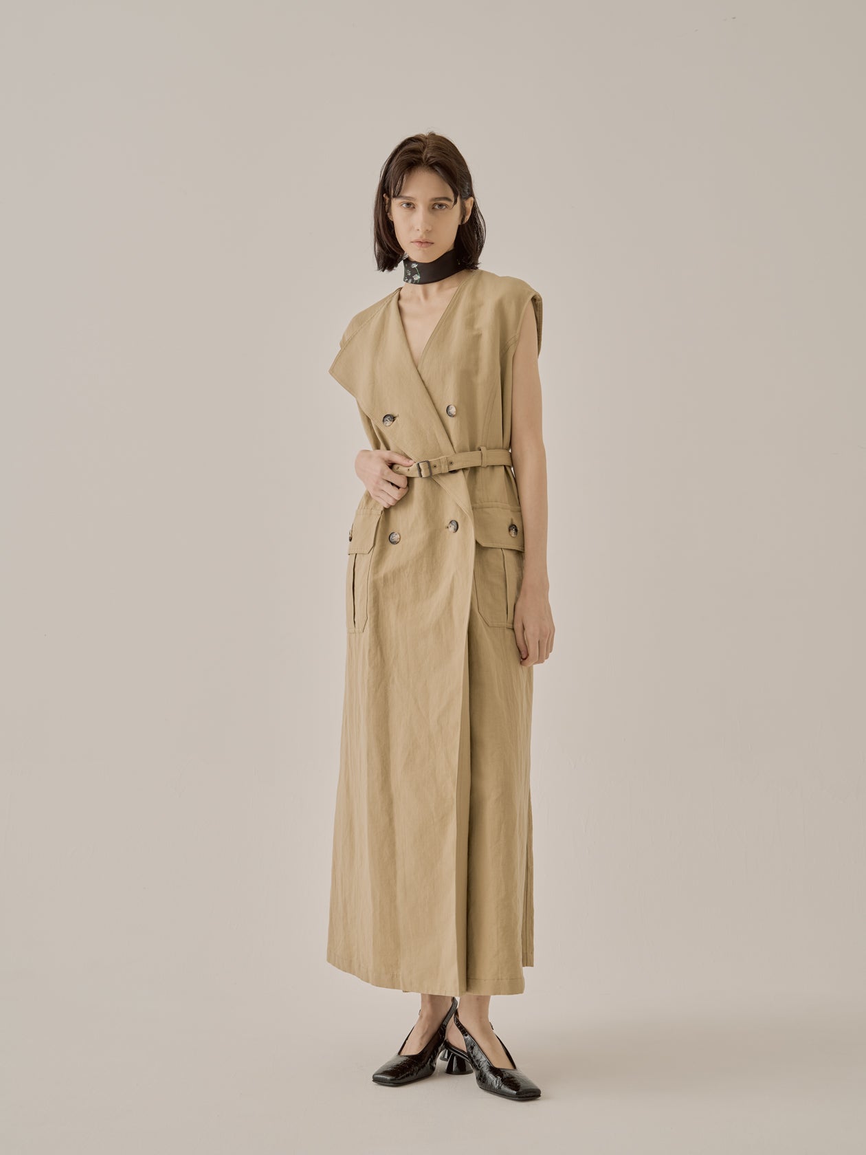 Natalie trench dress BE | AKIRANAKA ONLINESTORE