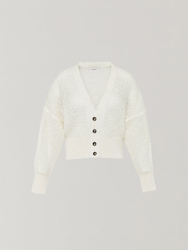 Candela cropped knit cardigan WH