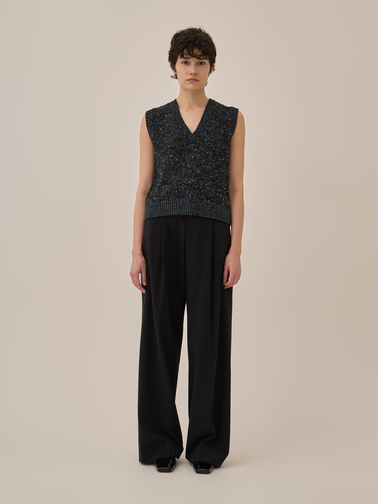 Lila Sequinned knit pullover BK